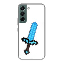 Чехлы для Samsung Galaxy S22 (Персонажи Майн Крафт) – Меч
