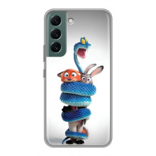 Силиконовый чехол с принтом Зоотрополіс для Samsung Galaxy S22 – Змея Зоо