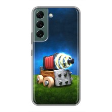 Силиконовый Чехол (атрибутика Клеш Роял) для Samsung Galaxy S22 – Пушка