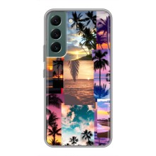 Силиконовый чехол с КАРТИНКАМИ лето для Samsung Galaxy S22 (AlphaPrint) (Летний отпуск)
