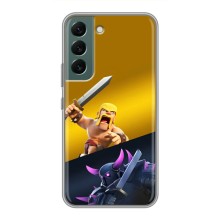 Чехол з героями Клеш Рояль для Samsung Galaxy S22 – Варвар против Пекка