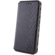 Кожаный чехол книжка GETMAN Cubic (PU) для Samsung Galaxy S23 FE – Черный