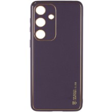 Кожаный чехол Xshield для Samsung Galaxy S23 FE – Фиолетовый