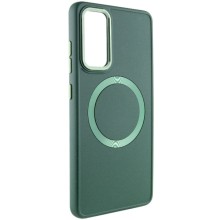 TPU чехол Bonbon Metal Style with MagSafe для Samsung Galaxy S23 FE – Зеленый