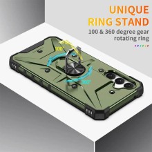 Ударопрочный чехол Pathfinder Ring для Samsung Galaxy S23 FE – Зеленый