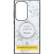 TPU+PC чехол Secret Garden with MagFit для Samsung Galaxy S23 FE – White