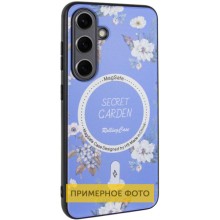 TPU+PC чехол Secret Garden with MagFit для Samsung Galaxy S23 FE – Лиловый