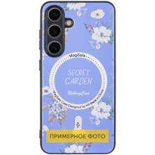 TPU+PC чехол Secret Garden with MagFit для Samsung Galaxy S23 FE – Лиловый