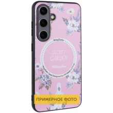 TPU+PC чехол Secret Garden with MagFit для Samsung Galaxy S23 FE – Розовый