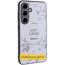 TPU+PC чохол Secret Garden with MagFit для Samsung Galaxy S23 FE – Білий