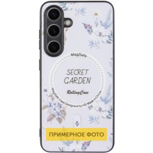 TPU+PC чехол Secret Garden with MagFit для Samsung Galaxy S23 FE – Белый