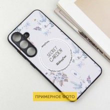 TPU+PC чехол Secret Garden with MagFit для Samsung Galaxy S23 FE – Белый