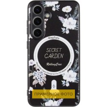 TPU+PC чехол Secret Garden with MagFit для Samsung Galaxy S23 FE – Черный