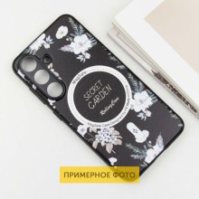 TPU+PC чехол Secret Garden with MagFit для Samsung Galaxy S23 FE – Черный