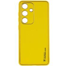Шкіряний чохол Xshield для Samsung Galaxy S23 FE – Жовтий
