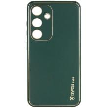 Шкіряний чохол Xshield для Samsung Galaxy S23 FE – Зелений