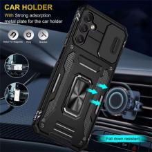 Ударопрочный чехол Camshield Army Ring для Samsung Galaxy S23 FE – Черный