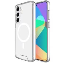 Чехол TPU Space Case with MagSafe для Samsung Galaxy S23 FE – Прозрачный