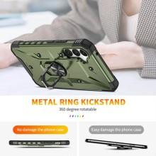 Ударопрочный чехол Pathfinder Ring для Samsung Galaxy S23 FE – Зеленый