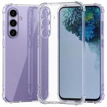 TPU чехол GETMAN Ease logo усиленные углы Full Camera для Samsung Galaxy S23 FE – Прозрачный
