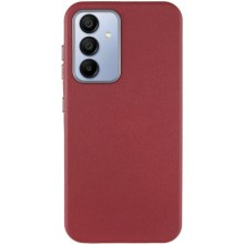 Шкіряний чохол Leather Case Metal Buttons для Samsung Galaxy S23 FE – Червоний