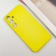Чехол TPU GETMAN Liquid Silk Full Camera для Samsung Galaxy S23 FE – Желтый