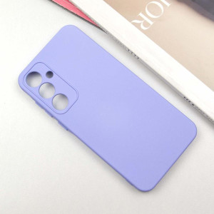 Чехол TPU GETMAN Liquid Silk Full Camera для Samsung Galaxy S23 FE – Сиреневый