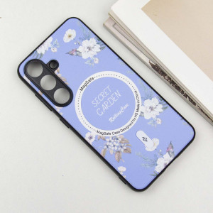 TPU+PC чохол Secret Garden with Magnetic Fit для Samsung Galaxy S23 FE – Ліловий