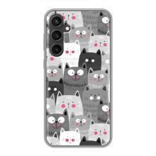 Чехлы с Котиками для Samsung Galaxy S23 FE (VPrint) (Рисованные котики)