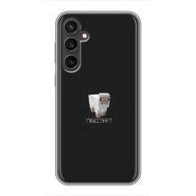Чехол Майнкрафт на Samsung Galaxy S23 FE (AlphaPrint) Minecraft (Овечка Майнкрафт)