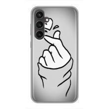 Чехол с принтом для Samsung Galaxy S23 FE (AlphaPrint - Знак сердечка)
