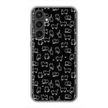 Чехол с принтом для Samsung Galaxy S23 FE (AlphaPrint) Модные коты (Меленькие котики)