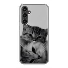 Чехол с рисунком кот на Samsung Galaxy S23 FE (Пара котов)
