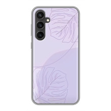 Чехол цветочный дизайн для Samsung Galaxy S23 FE – Монстера фиолетовая