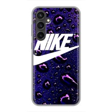 Чохол з логтипом Найк на Samsung Galaxy S23 FE – Найк на фіолетовому