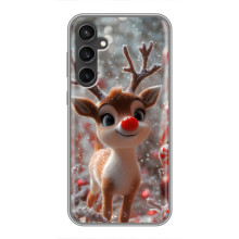 Яркий чехол для Samsung Galaxy S23 FE с Зимними Оленятами