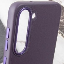 Кожаный чехол Bonbon Leather Metal Style для Samsung Galaxy S23+ – Фиолетовый