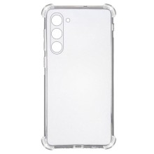 TPU чохол GETMAN Ease logo посилені кути Full Camera для Samsung Galaxy S23+ – Прозорий