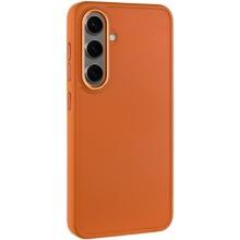 TPU чехол Bonbon Metal Style для Samsung Galaxy S23+ (Оранжевый)