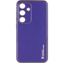 Кожаный чехол Xshield для Samsung Galaxy S23+ (Фиолетовый)
