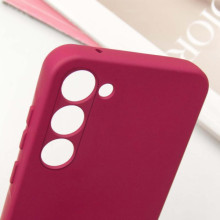Чехол TPU GETMAN Liquid Silk Full Camera для Samsung Galaxy S23+ – Бордовый