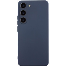 Чехол TPU GETMAN Liquid Silk Full Camera для Samsung Galaxy S23+ – Синий