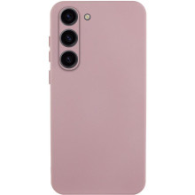Чехол TPU GETMAN Liquid Silk Full Camera для Samsung Galaxy S23+ – Розовый