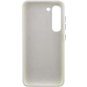 Кожаный чехол Bonbon Leather Metal Style для Samsung Galaxy S23+ – Белый