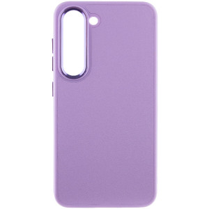 Кожаный чехол Bonbon Leather Metal Style для Samsung Galaxy S23+ (Сиреневый)