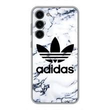 Чехлы Адидас для Samsung Galaxy S23 Plus (AlphaPrint) (Адидас на мраморе)
