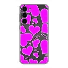 Чехлы для любимой на Самсунг С23 Плюс (VPrint) (Pink hearts)