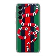 Чехлы ГУЧЧИ для Самсунг С23 Плюс (AlphaPrint) (Gucci змия)