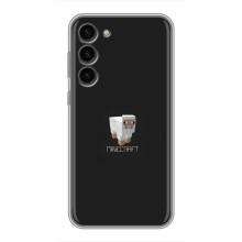 Чехол Майнкрафт на Samsung Galaxy S23 Plus (AlphaPrint) Minecraft (Овечка Майнкрафт)