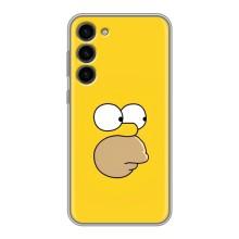 Чехол с Симпсонами для Samsung Galaxy S23 Plus (VPrint) (Гомер)